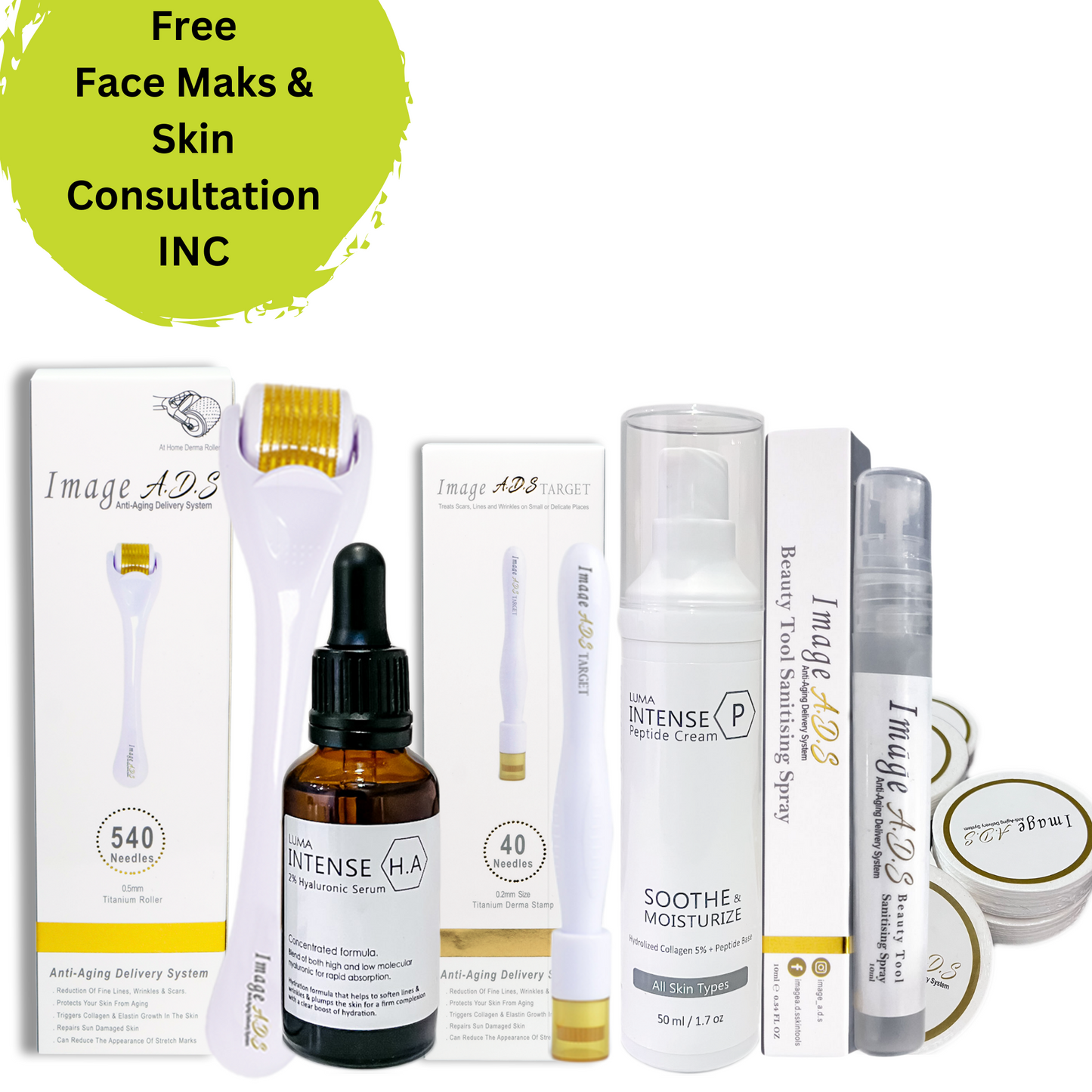 Dermaroller Firming Kit - for Aging/Tired Skin | Image A.D.S