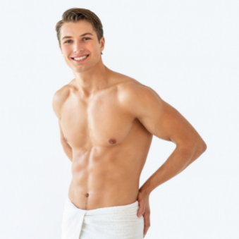 Shoulders - Chest - Back of Neck Course of 6 | Laser Hair Removal